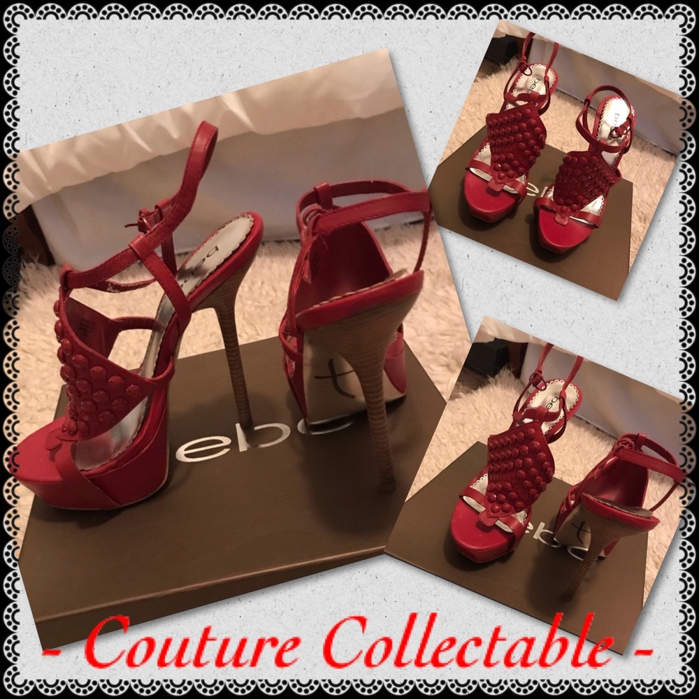 Bebe platform high heel sandals